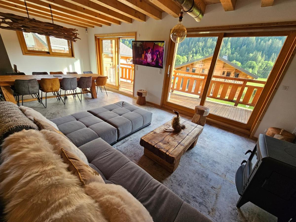 Demi-Chalet Vadel La Panthiaz 15 Pers 5 Chambres La Chapelle-d'Abondance Luaran gambar