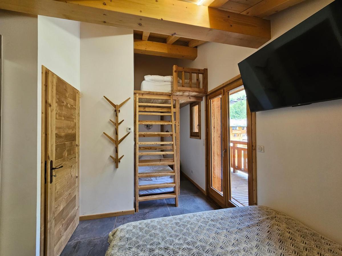 Demi-Chalet Vadel La Panthiaz 15 Pers 5 Chambres La Chapelle-d'Abondance Luaran gambar