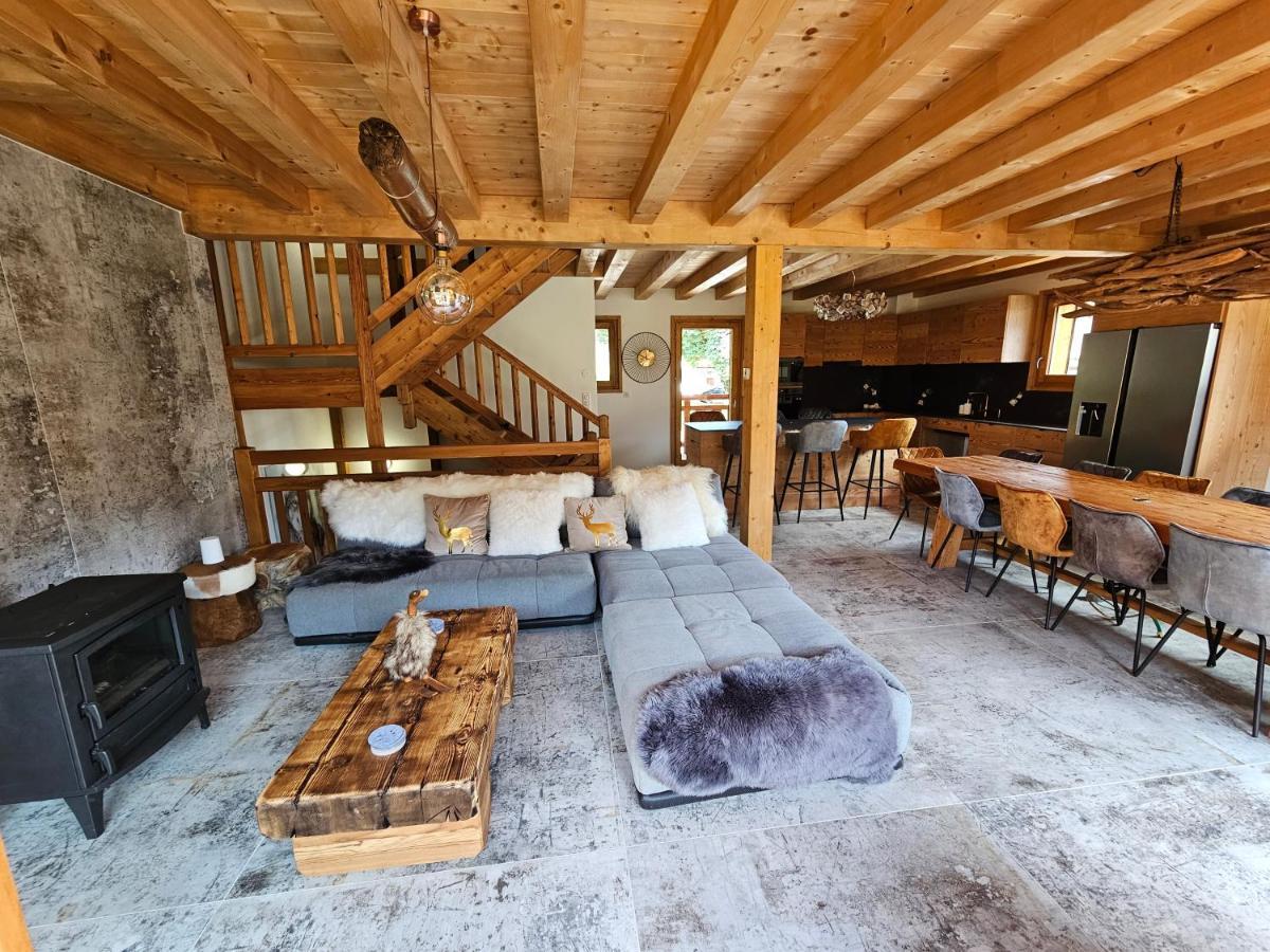 Demi-Chalet Vadel La Panthiaz 15 Pers 5 Chambres La Chapelle-d'Abondance Luaran gambar
