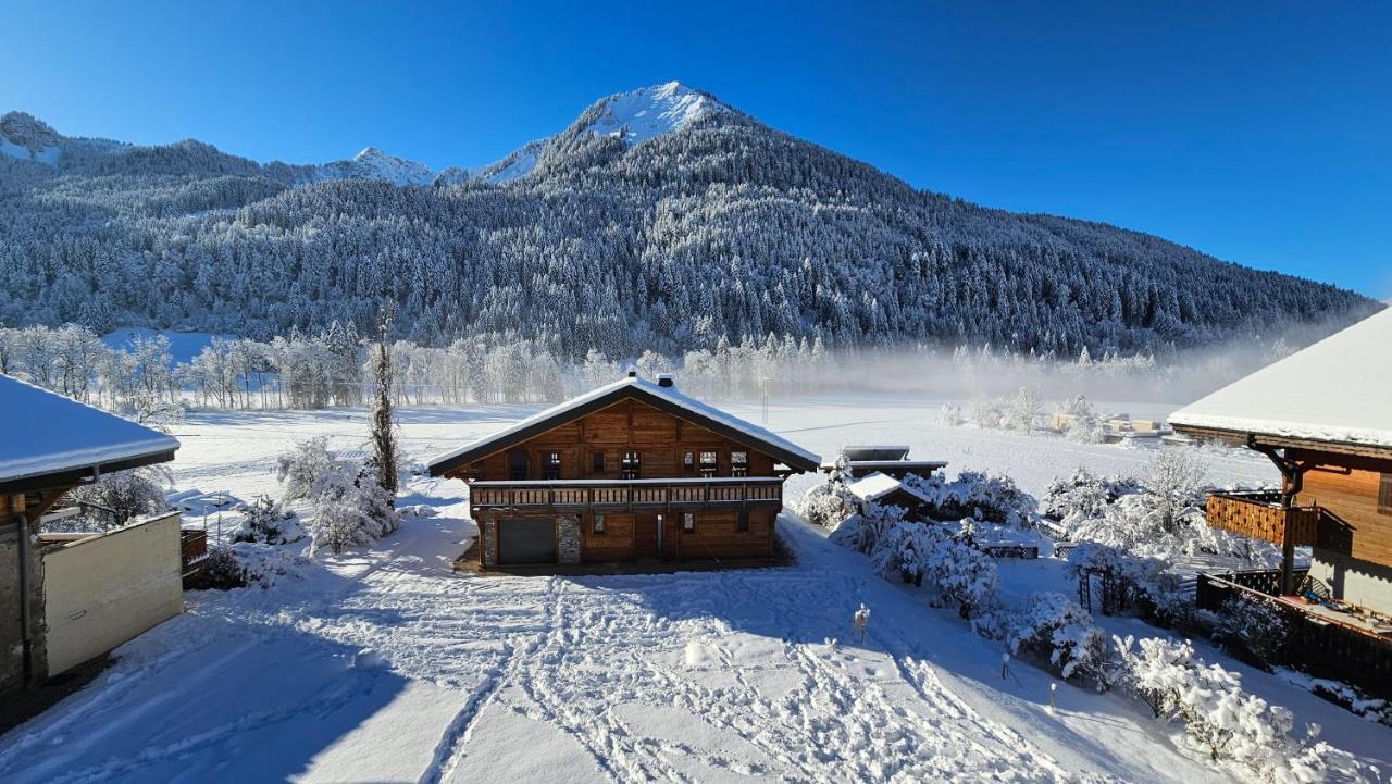 Demi-Chalet Vadel La Panthiaz 15 Pers 5 Chambres La Chapelle-d'Abondance Luaran gambar