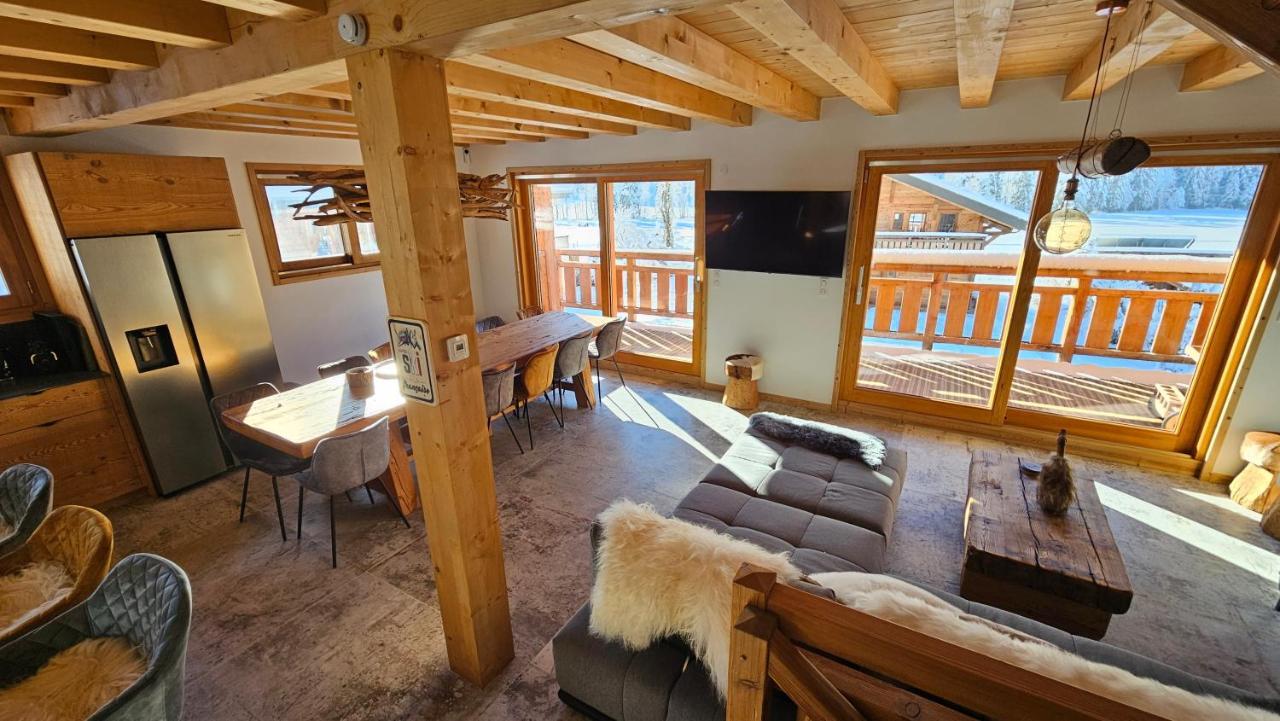 Demi-Chalet Vadel La Panthiaz 15 Pers 5 Chambres La Chapelle-d'Abondance Luaran gambar