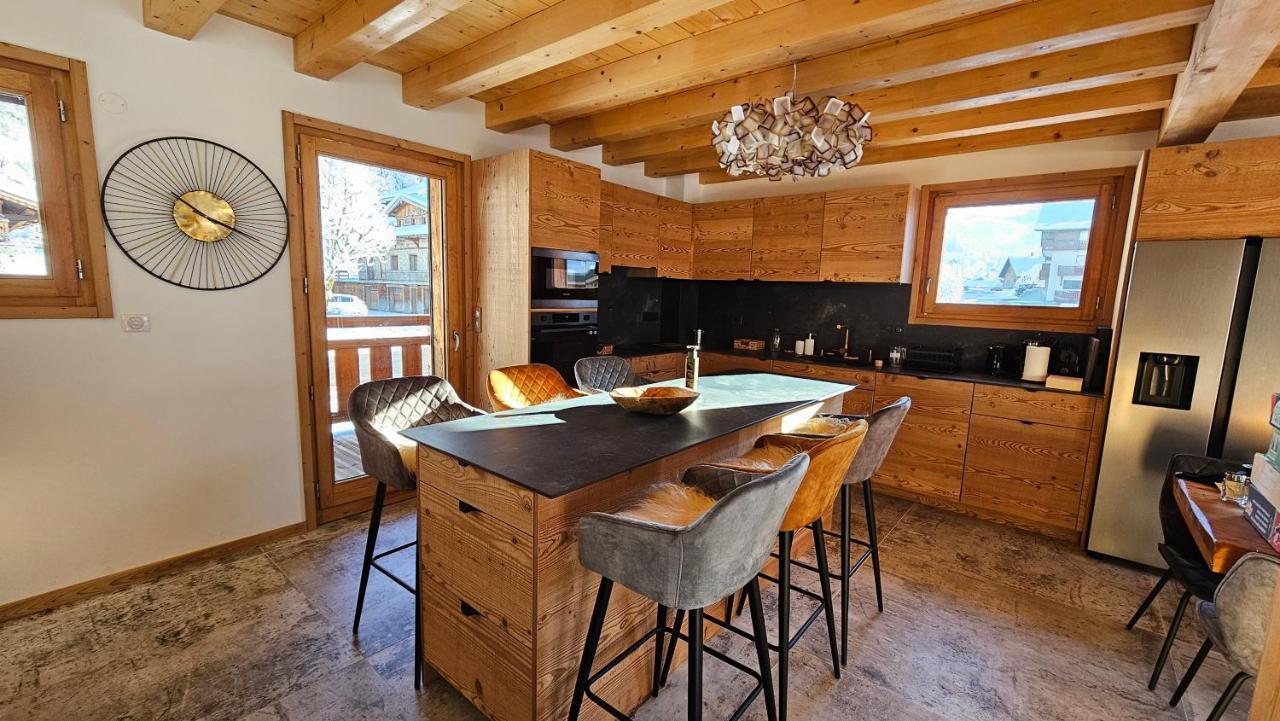 Demi-Chalet Vadel La Panthiaz 15 Pers 5 Chambres La Chapelle-d'Abondance Luaran gambar