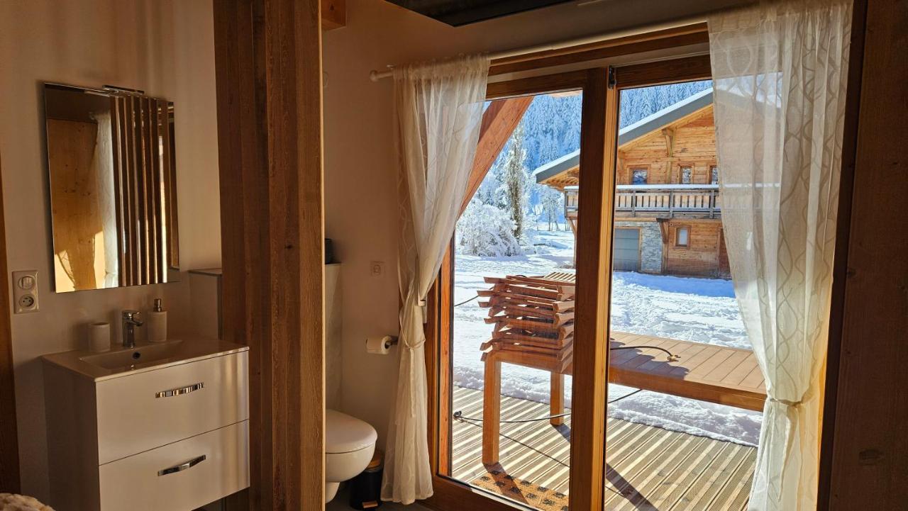 Demi-Chalet Vadel La Panthiaz 15 Pers 5 Chambres La Chapelle-d'Abondance Luaran gambar