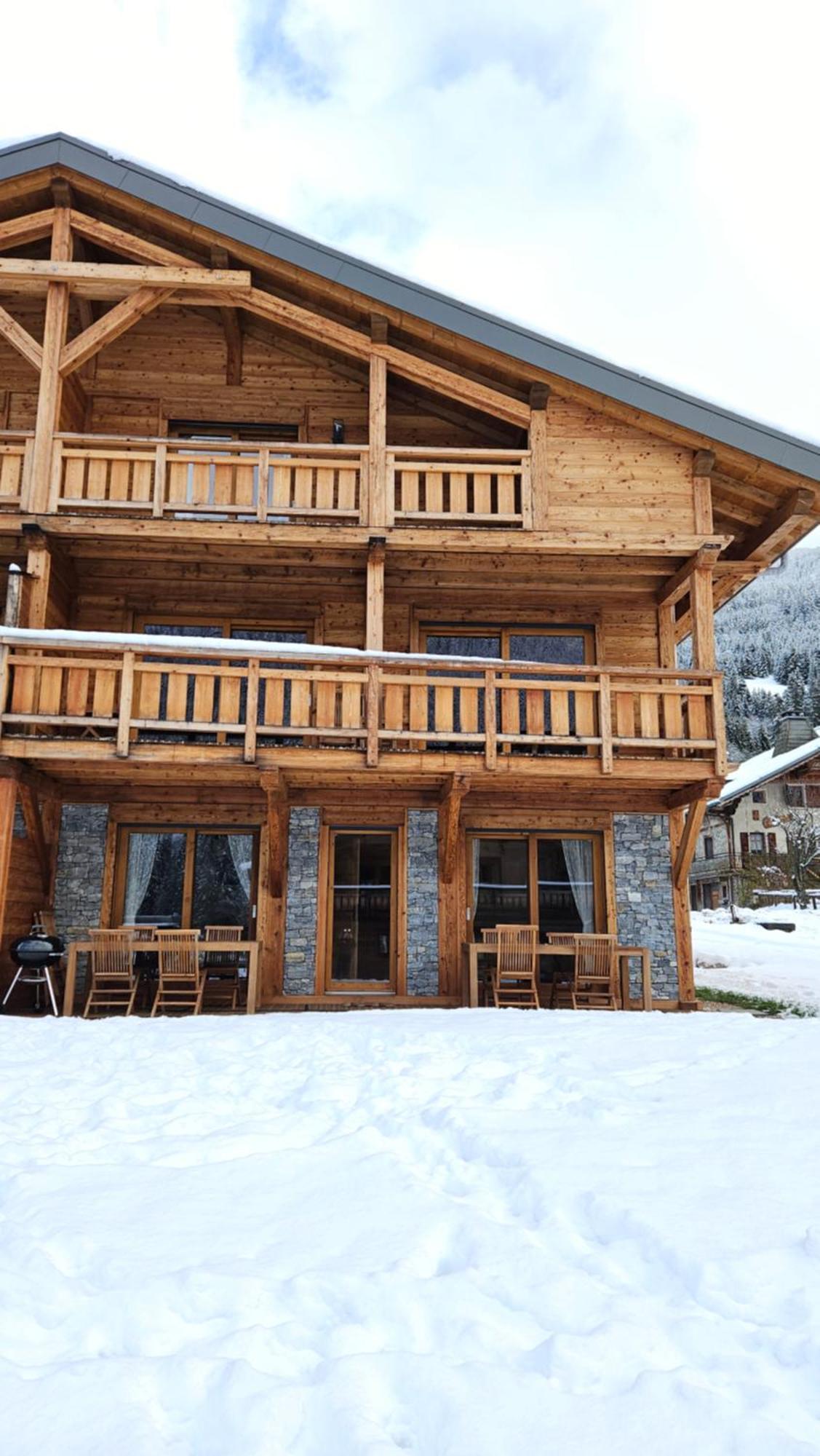 Demi-Chalet Vadel La Panthiaz 15 Pers 5 Chambres La Chapelle-d'Abondance Luaran gambar