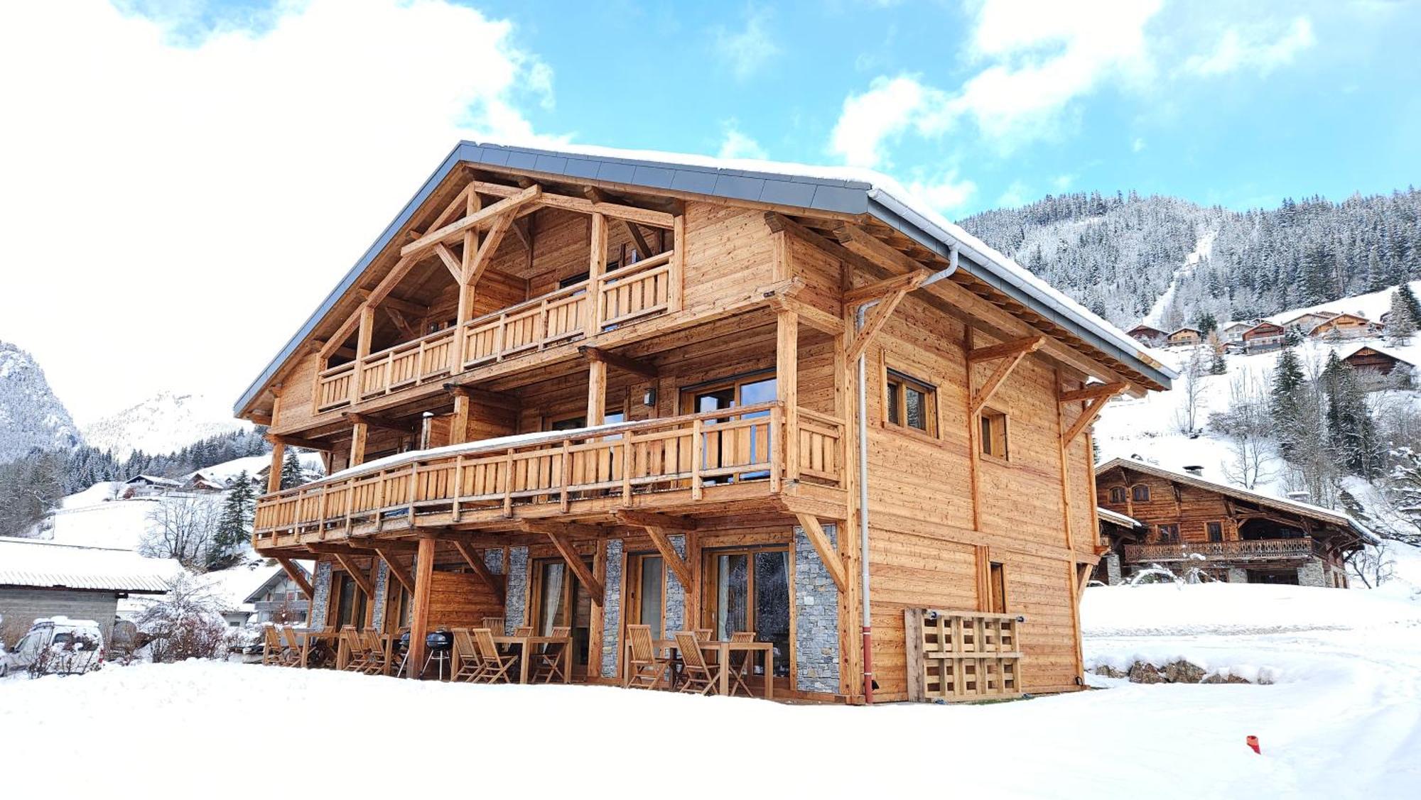Demi-Chalet Vadel La Panthiaz 15 Pers 5 Chambres La Chapelle-d'Abondance Luaran gambar