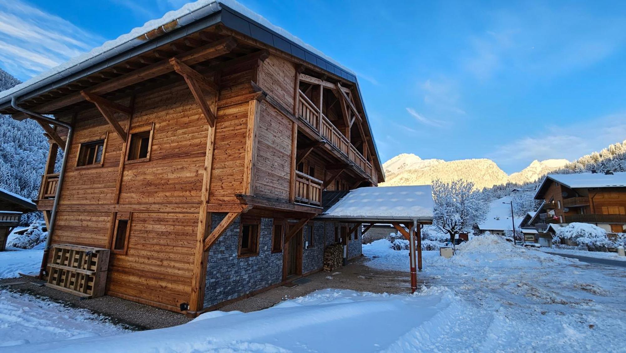 Demi-Chalet Vadel La Panthiaz 15 Pers 5 Chambres La Chapelle-d'Abondance Luaran gambar