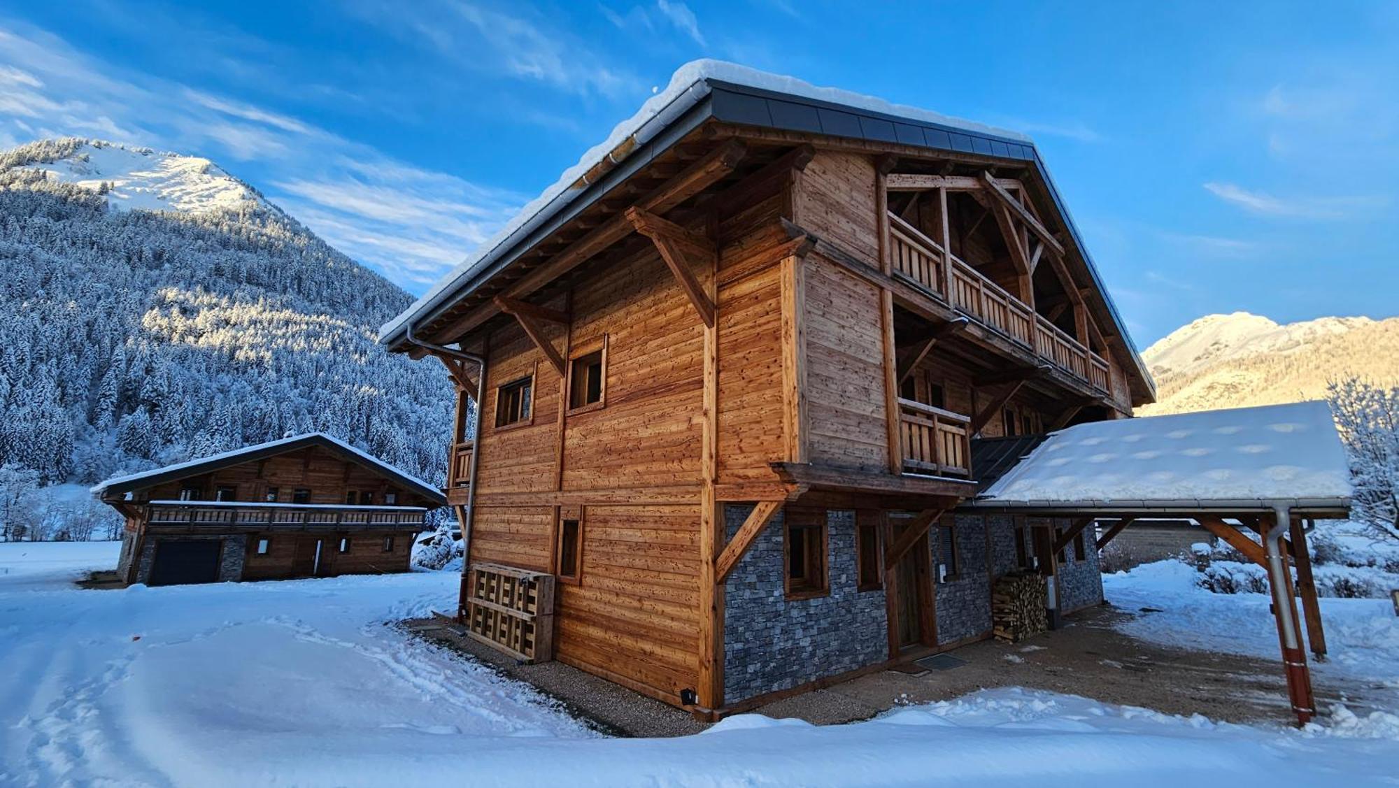 Demi-Chalet Vadel La Panthiaz 15 Pers 5 Chambres La Chapelle-d'Abondance Luaran gambar