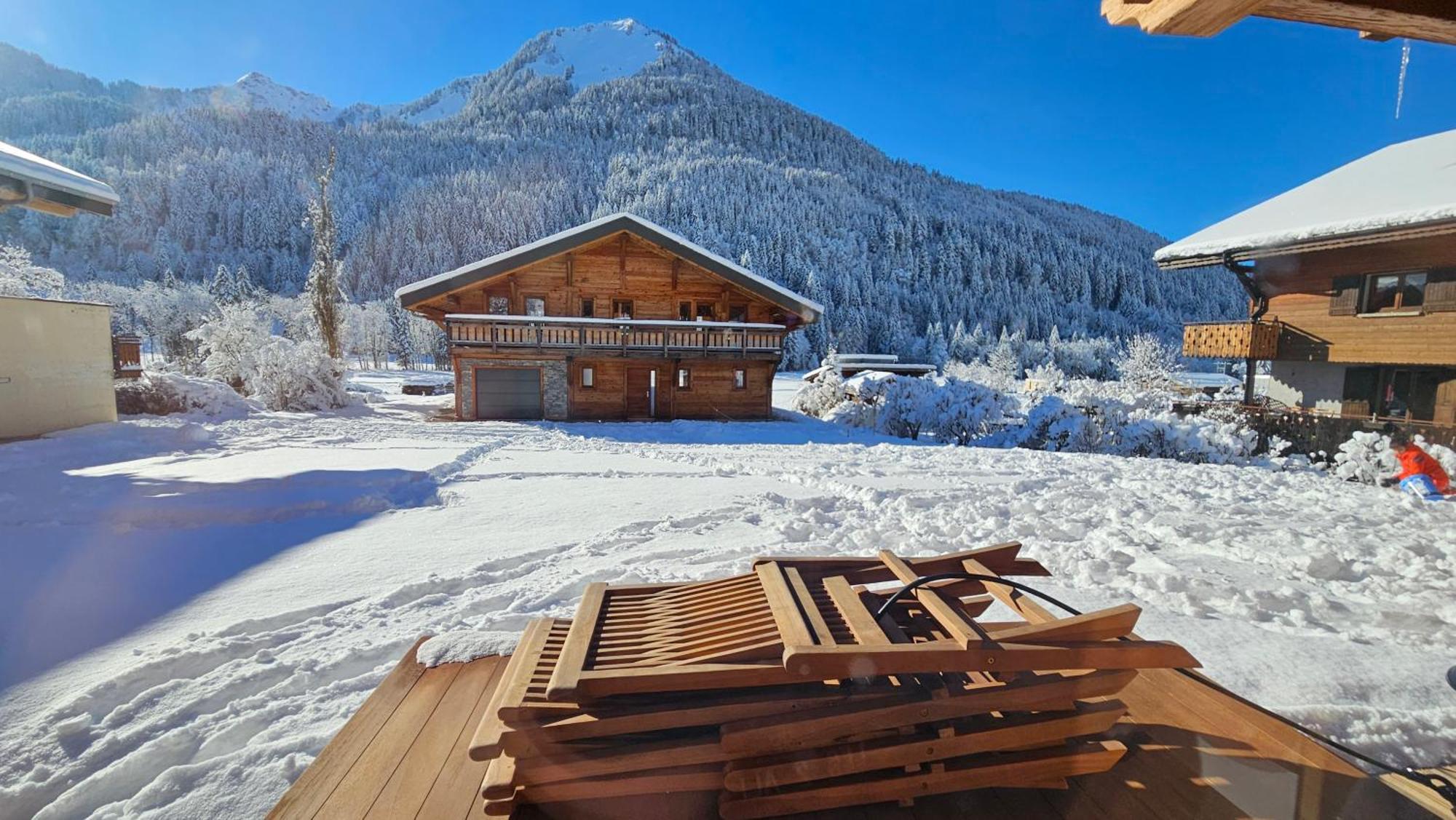 Demi-Chalet Vadel La Panthiaz 15 Pers 5 Chambres La Chapelle-d'Abondance Luaran gambar