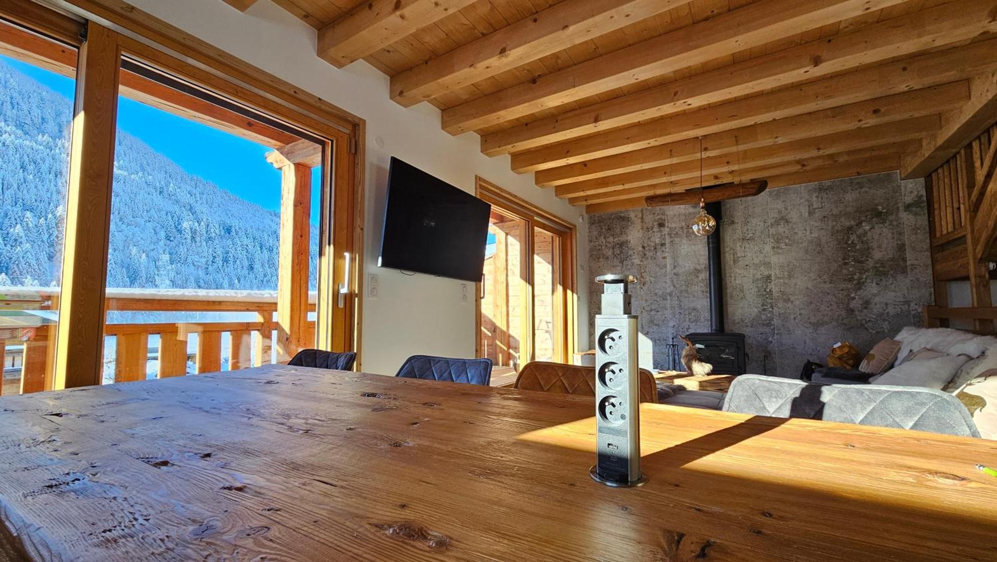 Demi-Chalet Vadel La Panthiaz 15 Pers 5 Chambres La Chapelle-d'Abondance Luaran gambar