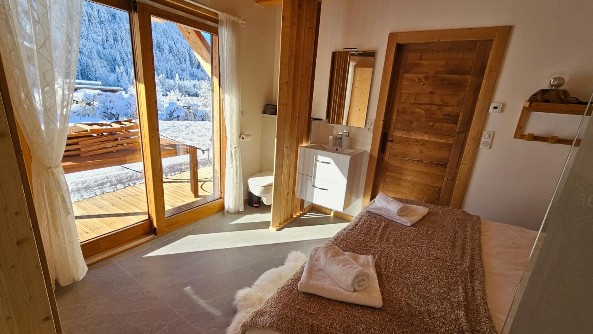 Demi-Chalet Vadel La Panthiaz 15 Pers 5 Chambres La Chapelle-d'Abondance Luaran gambar